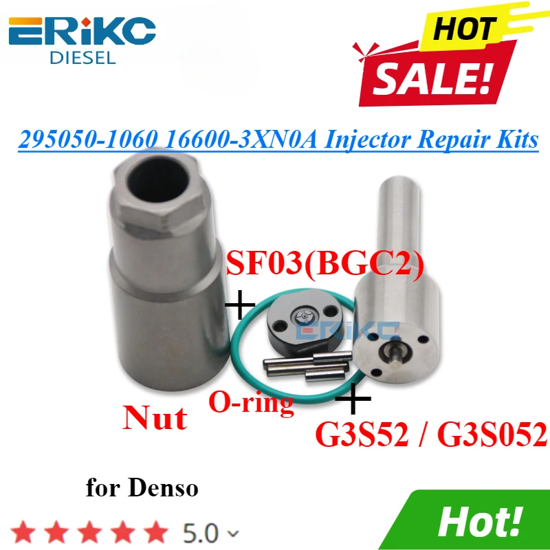 Комплект для ремонта дизельного инжектора 295050-1060 насадка G3S52 G3S052 регулирующий