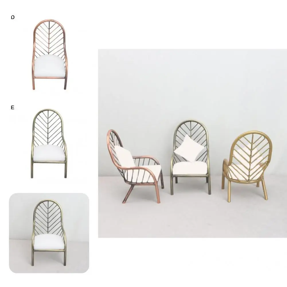 

Useful Dollhouse Chair Compact Ingenious Dollhouse Modern Chair Dollhouse Metal Wrought Iron Sofa Chair