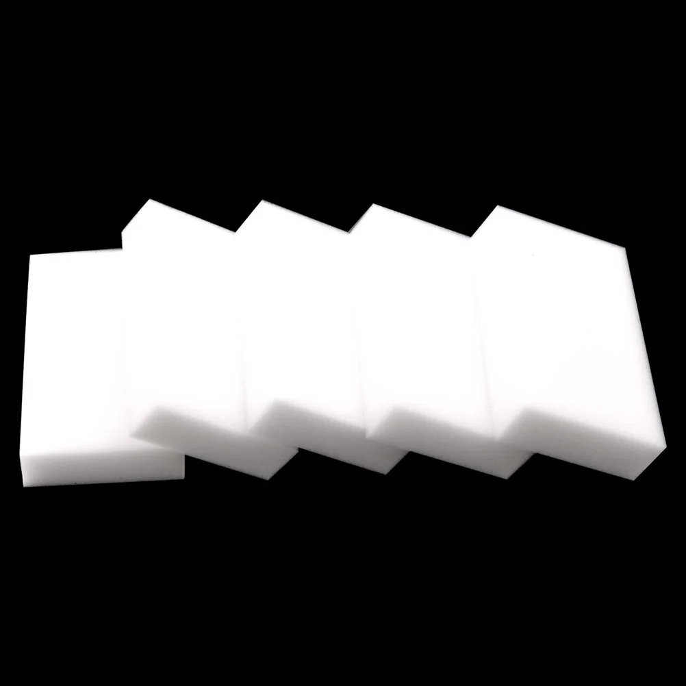 

100 Pcs Dishcloths Kitchen Cleaning Sponge Eraser Washed White Strong Decontamination