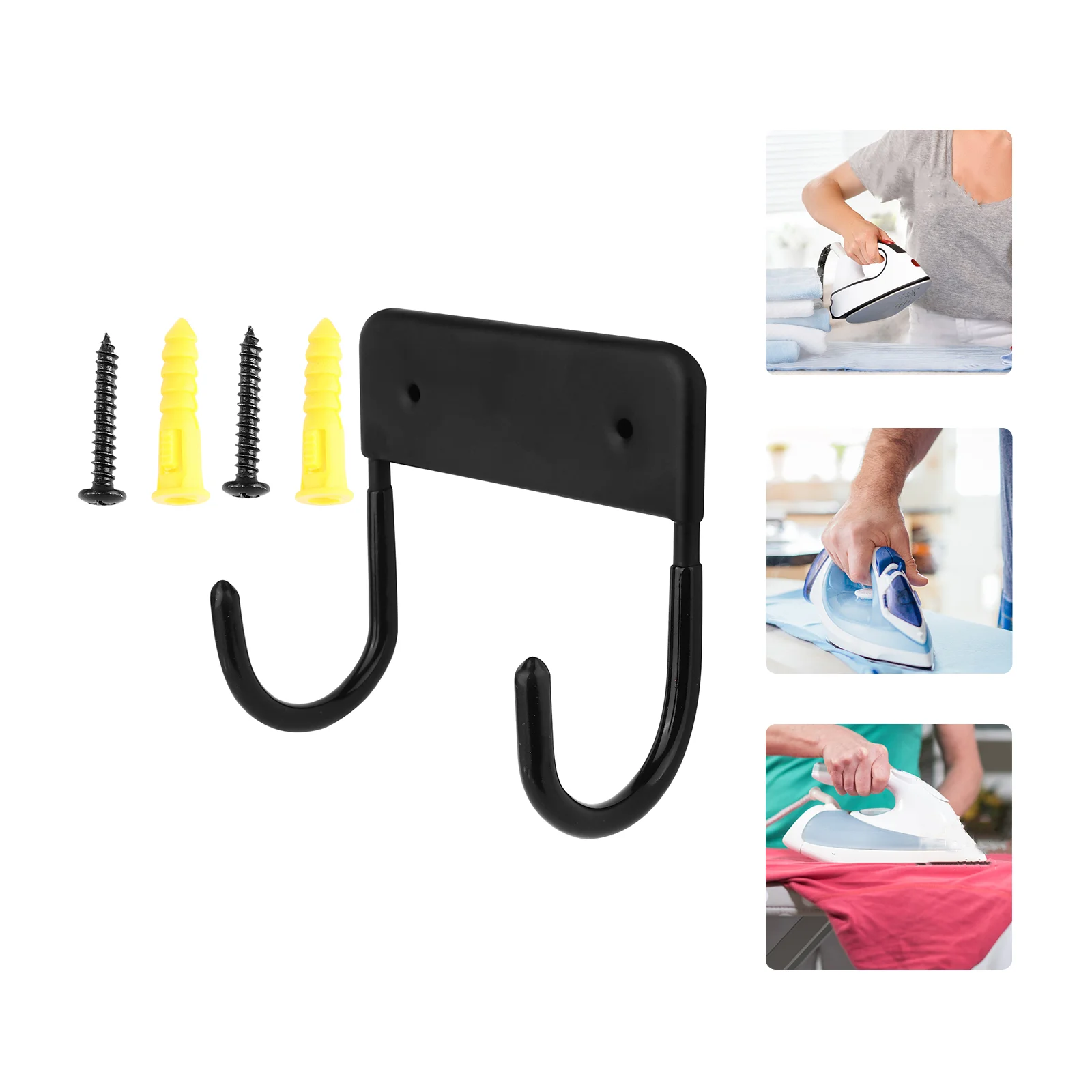 

Wall Ironing Board Organizer Holderhanging Rack Iron Hooks Hanger Cloth Mount