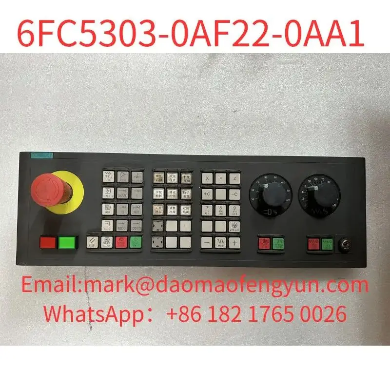 6FC5303-0AF22-0AA1 Используется протестирована ОК ПАНЕЛЬ УПРАВЛЕНИЯ МАШИНЫ SINUMERIK MCP 483C PN