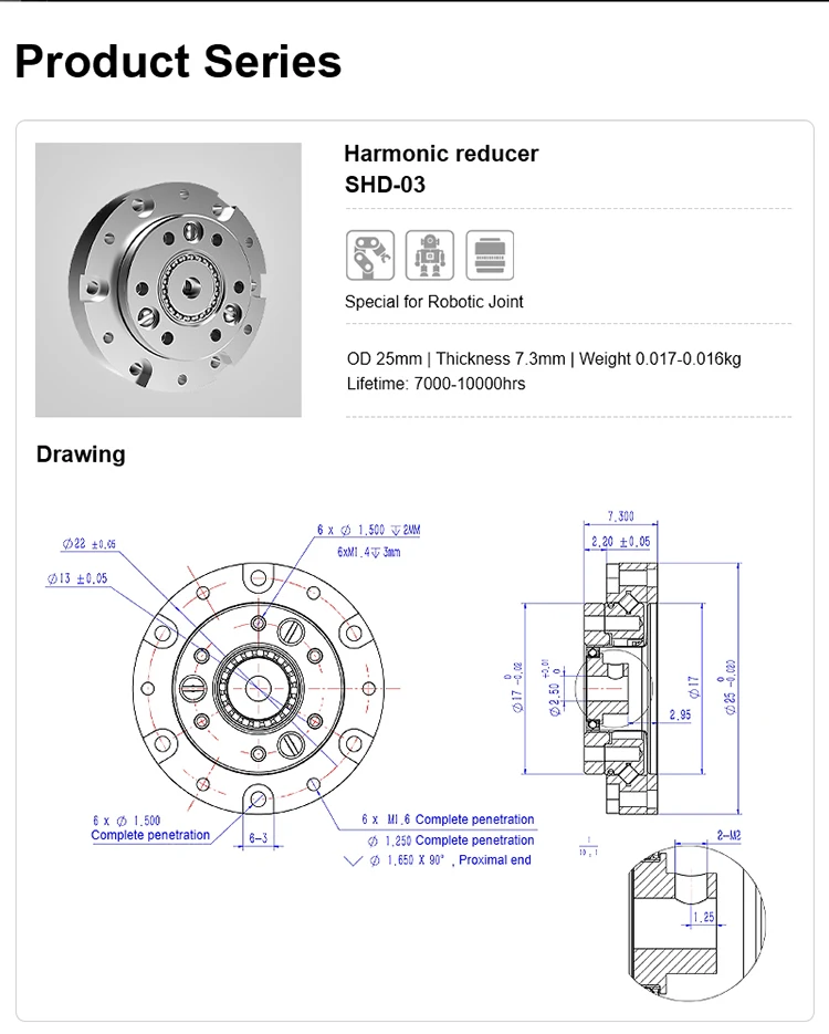 Низкая цена Редуктор шестерни Harmonic Cyclo Drive Редуктор Harmonic Drive (art.: 3920d3cdc6fae) - 3920d3cdc6fae