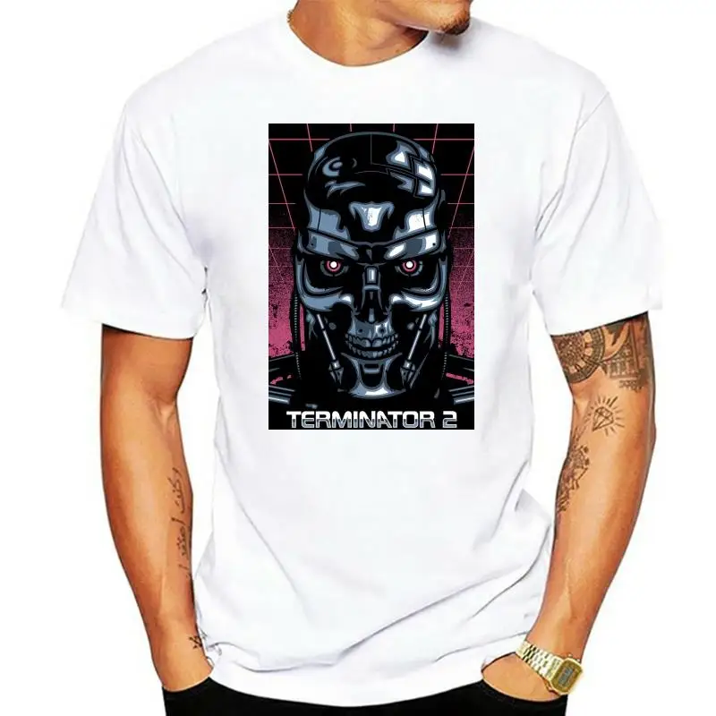 

Мужские Забавные футболки рисунок по фильму «Терминатор», уличная футболка в стиле хип-хоп, классная футболка с логотипом, футболки с корот...