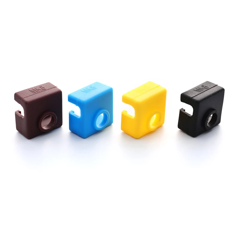 

1PCS 3D Printer MK8 Protective Silicone Sock Cover Case For Heater Block MK7/MK8 MK9 For Ender 3 CR10,10S,S4,S5 Anet A8 Hotend
