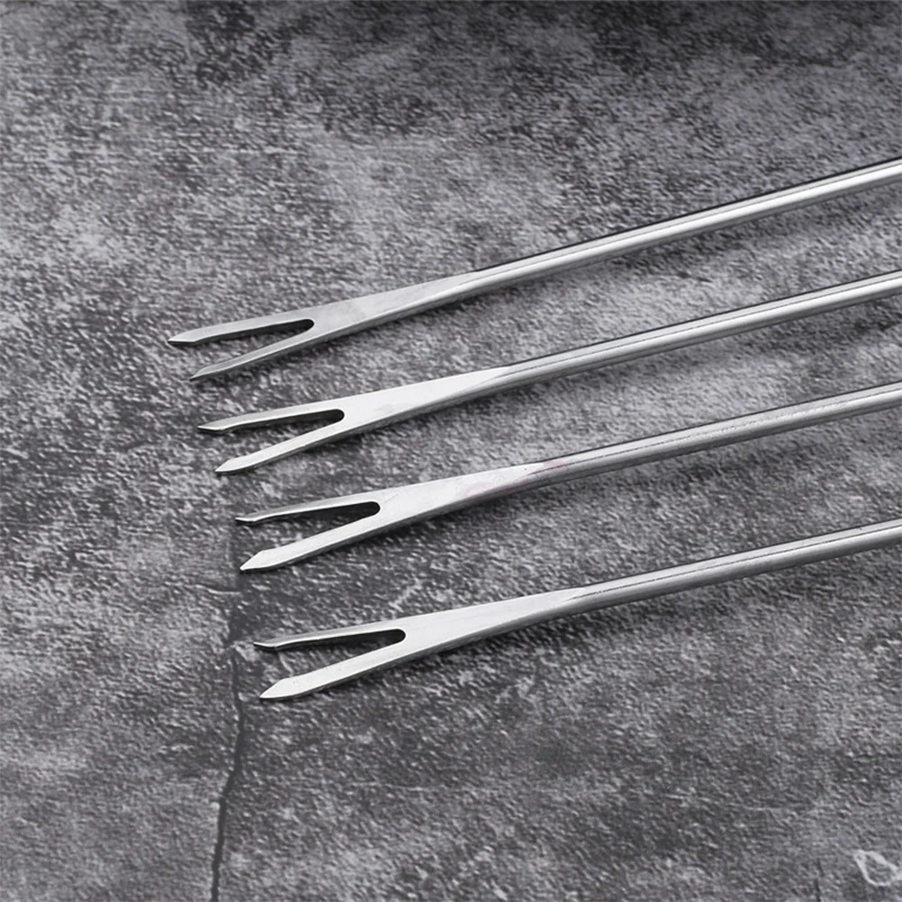 

Forks Fondue Sticks Fork Cheese Steel Stainless Skewers Marshmallow Dessert Tasting Chocolate Fruit Cocktail Barbecue Dipping