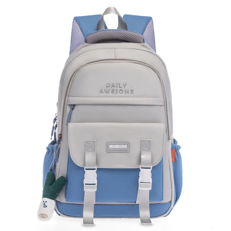 Primary School Students Splicing Backpacks 2023 New High-capacity School Bags Girls Boys Cute Contrast Color Children Backpack