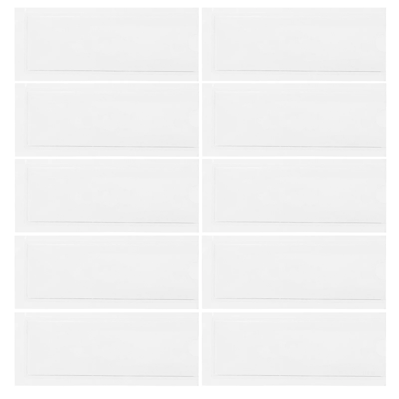 

30Pcs Transparent Card Pouches Pass Box Label Sleeves Material Card Holder