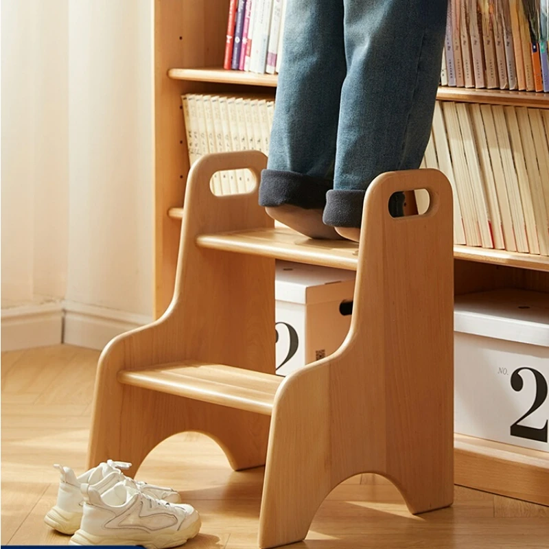 

Детский стул из массива дерева Расширенная педаль для туалета Нескользящие стулья скандинавский бук высокий стул тонкая лестничная скамья