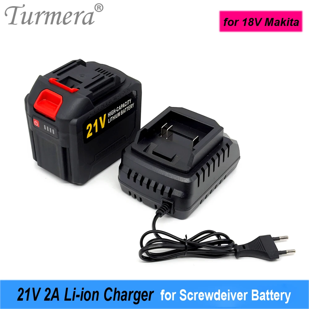 Литий-ионное зарядное устройство Turmera 21 в 2 а для планшетов 18 18650 аккумуляторы