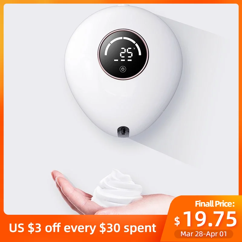 

Новый дозатор жидкого мыла из пенопласта, автоматические диспенсеры для мыла для ванной комнаты, Бесконтактный Электрический дозатор мыла ...