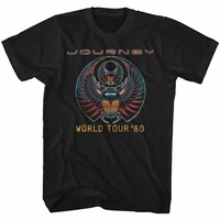 journey world tour 80 t shirt mens licensed rock n roll music tee retro black