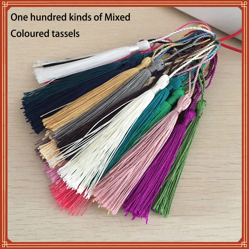 

13cm Vertical Tassel Silk Fringe Sewing Bang Tassel Trim Decorative Key Tassels for Curtain Home Decoration