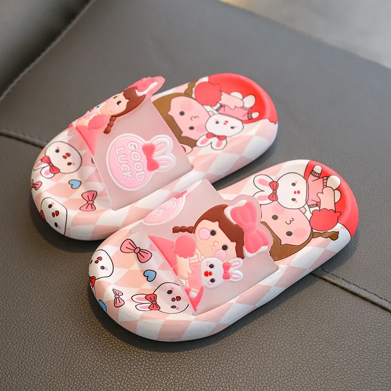 Summer New Children's Sandals and Slippers Wholesale Indoor Home Cute Baby Slippers Boys and Girls Princess Sandals and Slippers