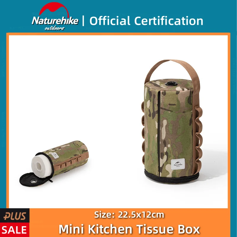 

Naturehike Camouflage Kitchen Tissue Box Wear Resistant Tear Resistant Outdoor Portable Camping Travel Picnic Hangable Paper Box