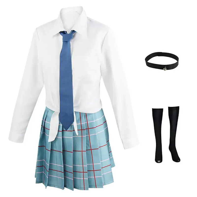 

Anime My Dress Up Darling Kitagawa Marin Cosplay Costume JK School Uniform Skirt Outfits Halloween Costumes For Women