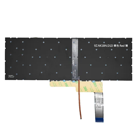 Для ноутбука MSI Sword 15 A12UC A12UD A12UE A12UG A12VE A12VF A12VG, английская/российская клавиатура с синей подсветкой