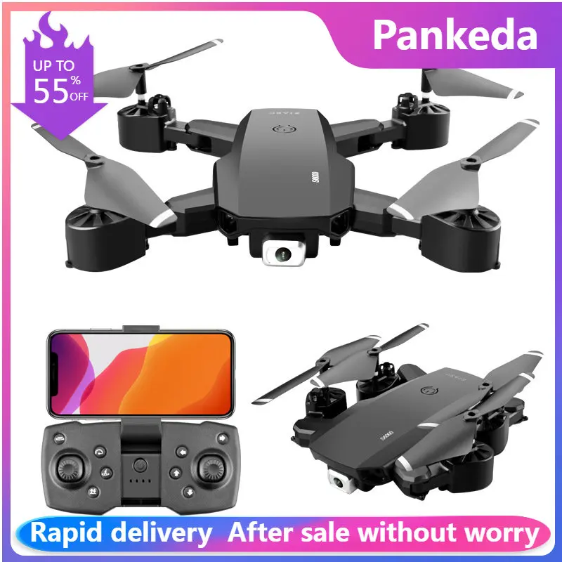 

S60 2023 New WIFI FPV Drone Camera 4K 1080P Height Hold RC Foldable Quadcopter Drones Kid Gift Toys Dron Mini Drone Dual Camera