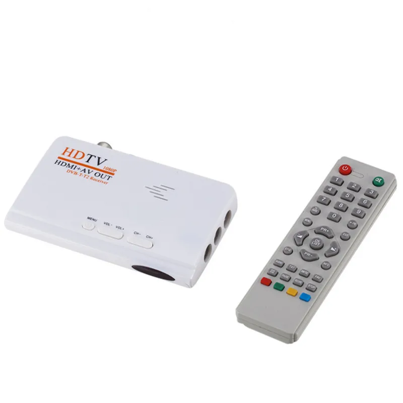 DVB-T DVB-T2 TV Box спутниковый ресивер цифровой эфирный HDMI 1080P T/T2 AV CVBS HD ТВ-тюнер приемник