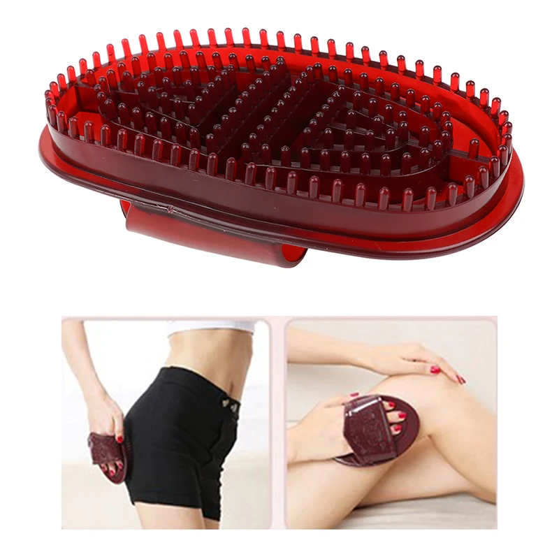 

Hand Held Resin Massage Brush Body Brush Massager Cellulite Reduction Relieve Tense Muscles For Women Beauty Slimming Tool