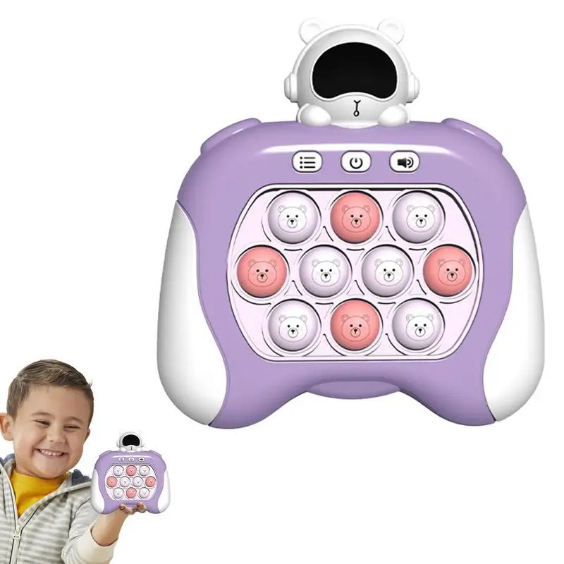 

Button Puzzle Game Sensory Puzzle Toy Silicone Squeeze Party Supplies Push Bubble Game Console Toys For Kids