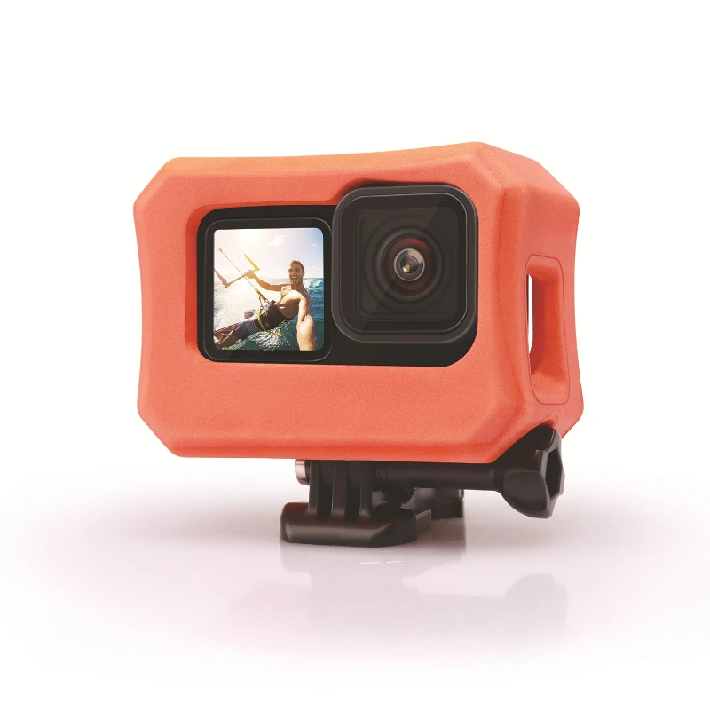 

Orange Heavy Floating Power Case Protective Frame Eva Buoy Cover for GoPro Hero9/10