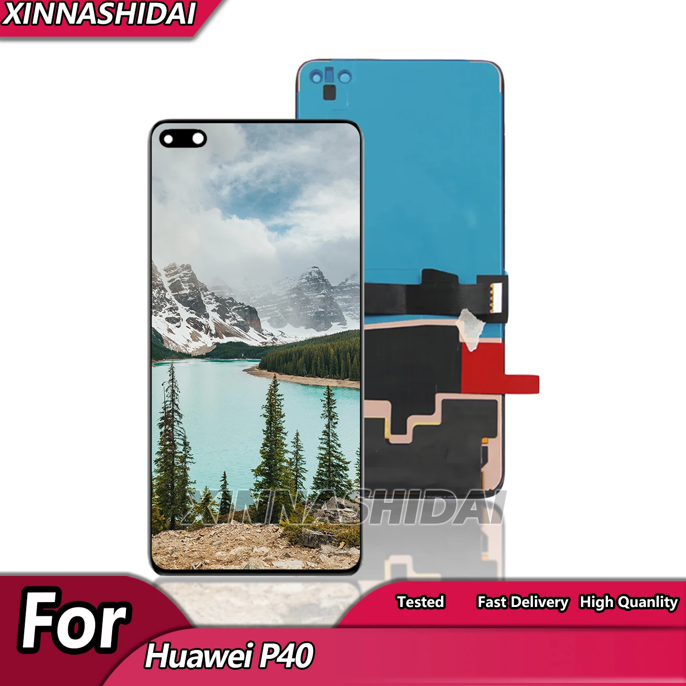 6 1 '' протестировано для HUAWEI P40 ANA-AN00 TN00 NX9 LX4 ЖК-дисплей сменный преобразователь