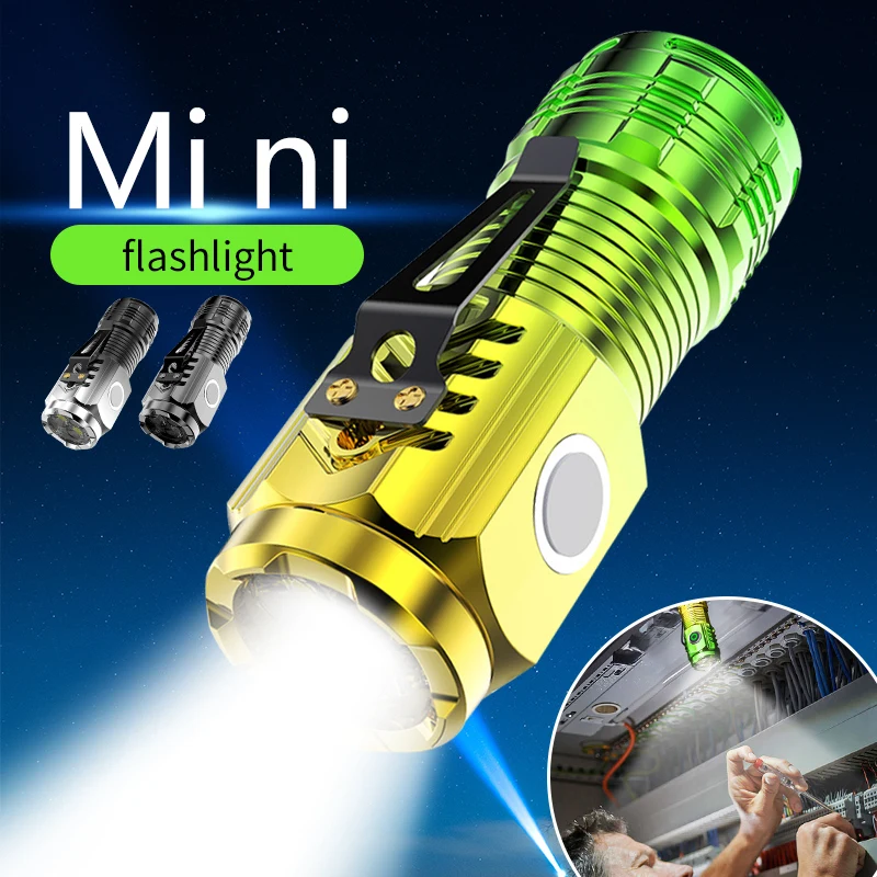 3LED супер яркий фонарик портативный мини-вспышка взрыв перезаряжаемый уличный