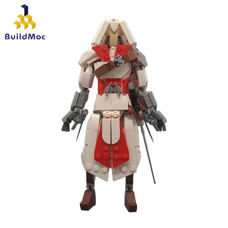 

MOC Game Characters Assassin Ezio Brotherhood Building Blocks Set Anime Action Figures Swordsman Mecha Robot Bricks Toys Gift