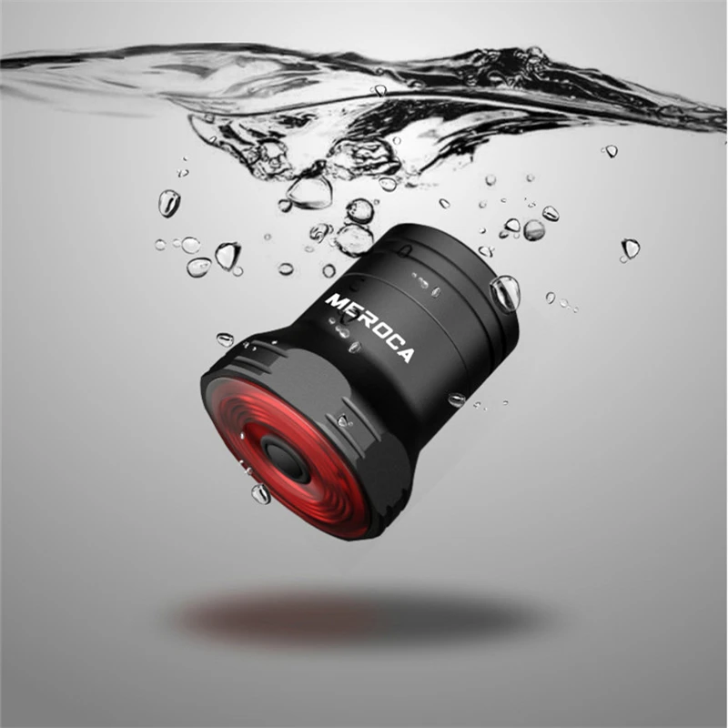 

Intelligent Bicycle Rear Light Auto Start/Stop Brake Sensing IPx6 Bike Taillight LED USB Charging Cycling Flashlight