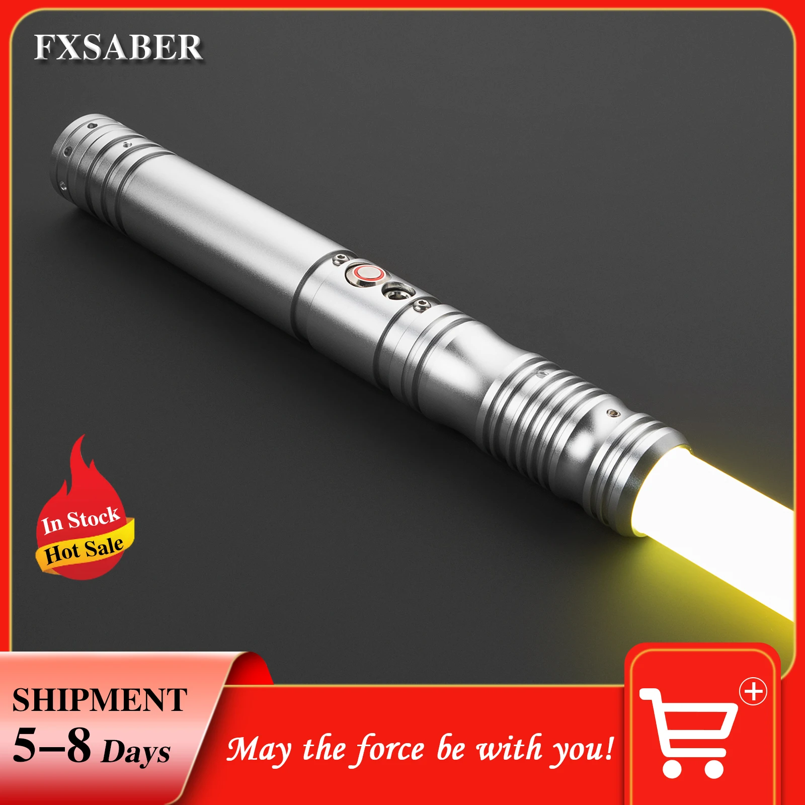 Световой меч 16 цветов меняющий 34 звука FOC замок металлическая рукоять изменение