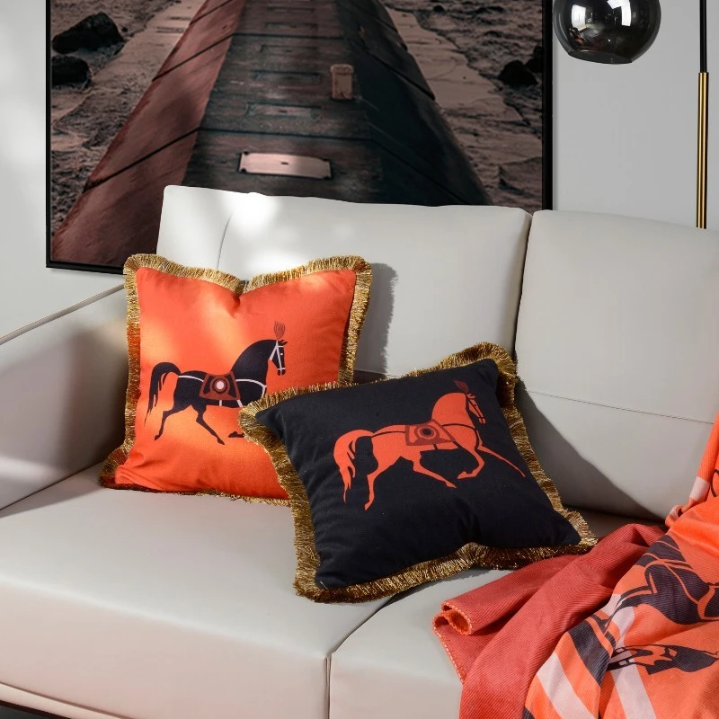 Подушка с лошадью чехол для дивана стула гостиной рисунком тела chuc декоративные