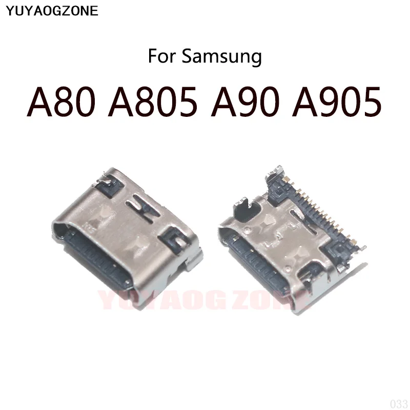 

10 шт./лот для Samsung Galaxy A80 A805 A805F A8050 / A90 A905F Type-C USB зарядная док-станция гнездо разъем