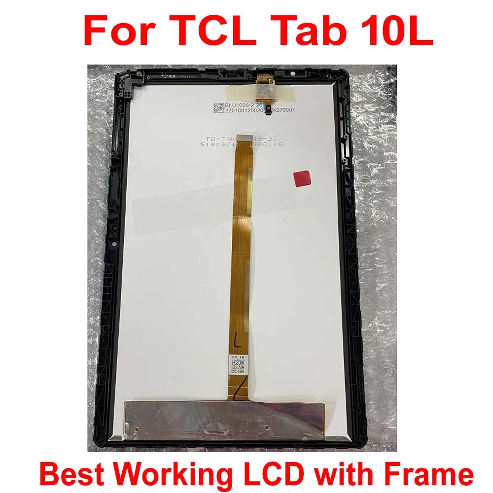 Наилучшая работа IPS ЖК-дисплей фотоэлемент стеклянный датчик + рамка для TCL Tab 10 л