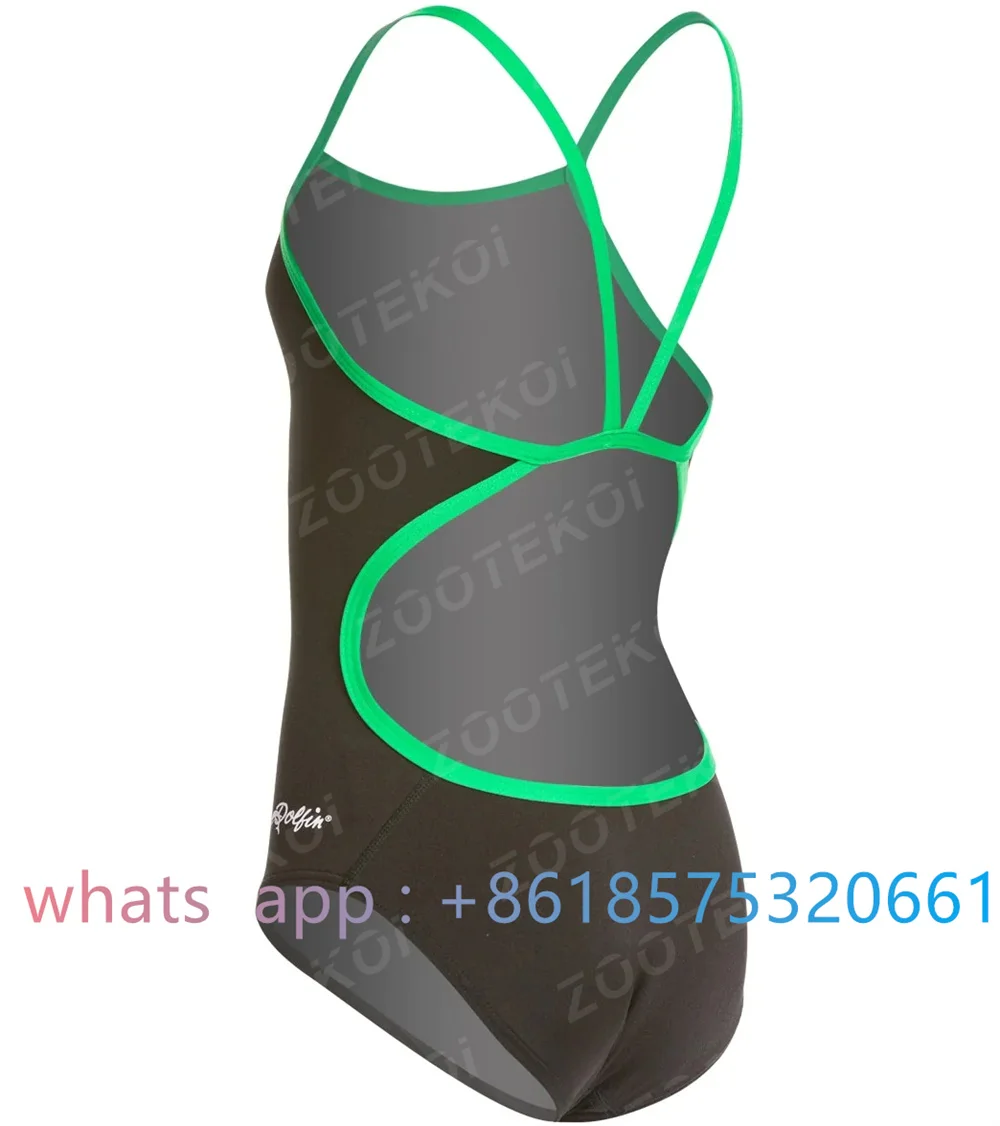2022 New Womens Sexy Bikini Thin Strap One-piece Triangle Swimsuit Summer Sports Function Training Competition Swimming Swimsui