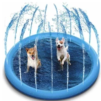 190190cm pet sprinkler pad play cooling mat swimming pool inflatable water spray pad mat tub summer cool dog bathtub for dogs
