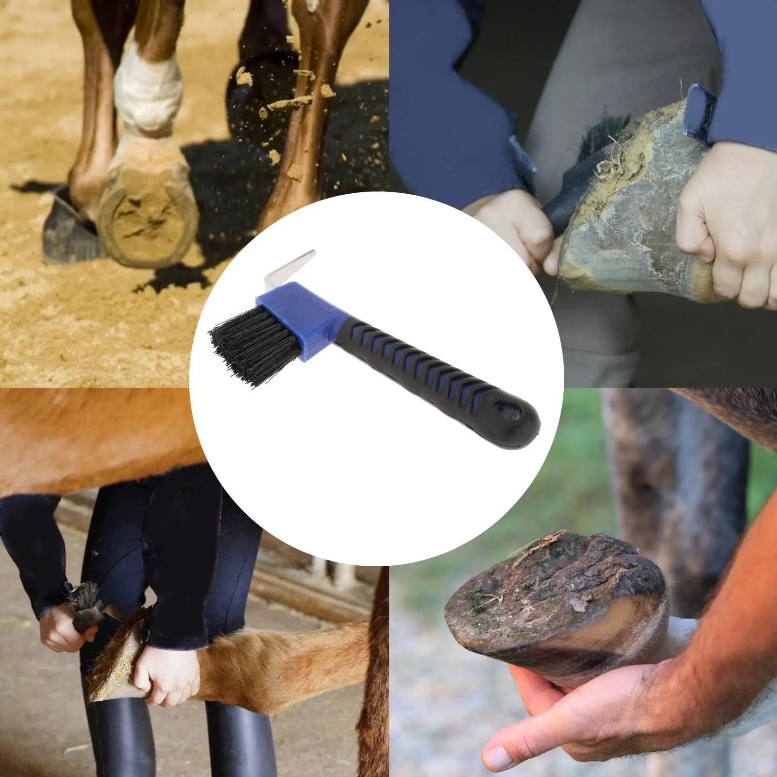 Щетка-копыта 2 в 1 для ухода за лошадьми |