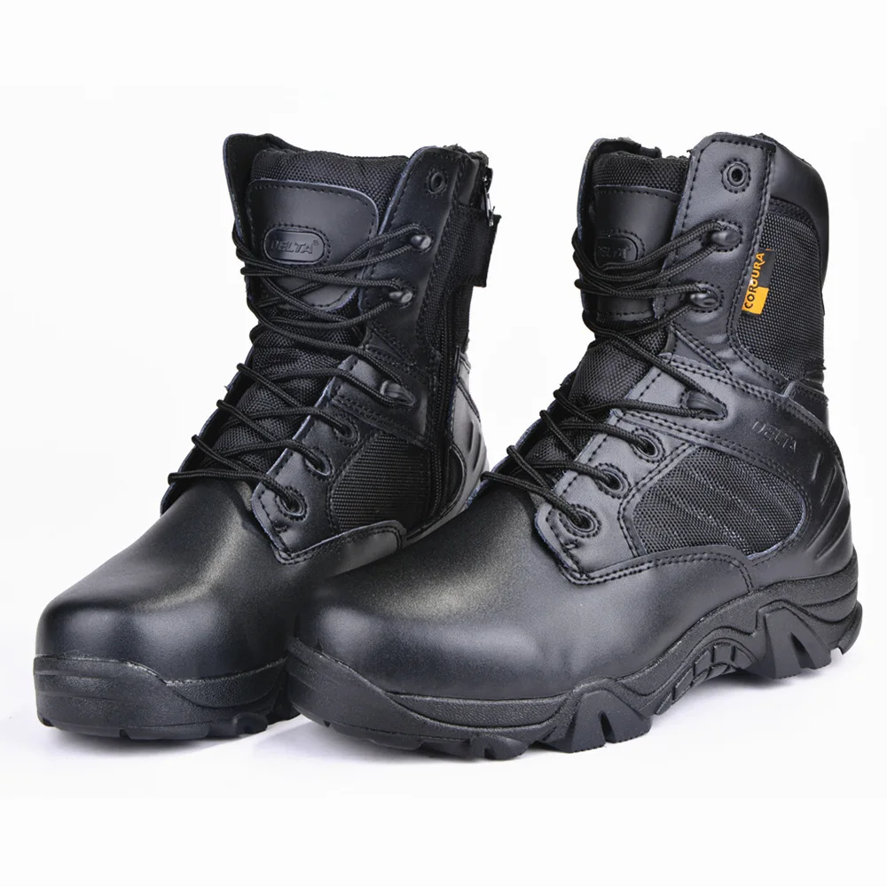 

Waterproof Zipper Delta High Top Desert Boots Combat Men's Special Forces Military Outdoor Tactical Hiking Trekking Boots