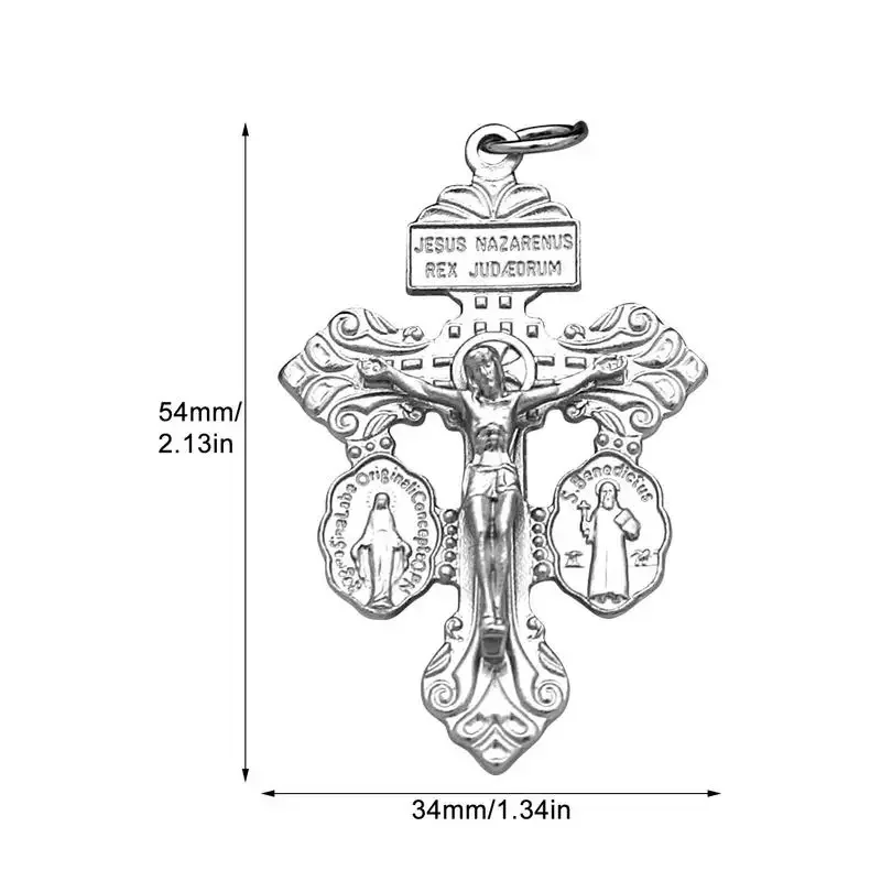 Подвеска в ретро-стиле для изготовления ювелирных изделий крест с подвеской шарм
