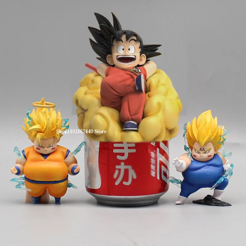 

Dragon Ball Z Figure G5 Goku Vegeta Figures Fat Statue Son Goku Somersault Cloud Figurine Nightlight Model PVC Collectible Toys