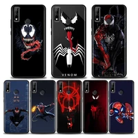 phone case for huawei y6 y7 y9 2019 y5p y6p y8s y8p y9a y7a mate 10 20 40 pro rs case silicone cover venom spiderman marvel