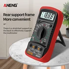 2021 AN8205C цифровой мультиметр ACDC Амперметр Вольт Ом Тест-метр профессиональная мультиметровая с термопарой ЖК-дисплей с подсветкой