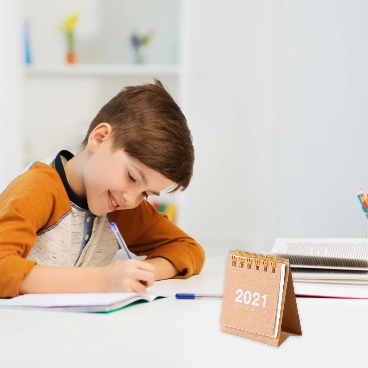 

1 Pc 2021 Mini Desktop Calendar Office Calendar Convenient Home Calendar