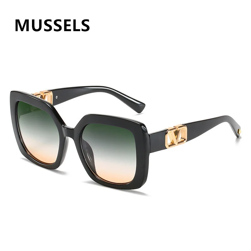 

Новинка 2022, женские солнцезащитные очки большого размера с УФ-защитой, градиентные солнцезащитные очки, солнцезащитные очки, женские роско...