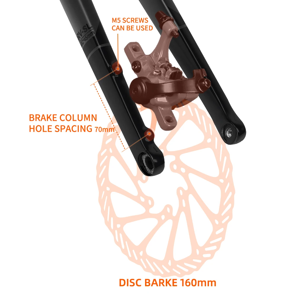 Вилка из углеродного волокна для дорожного велосипеда |