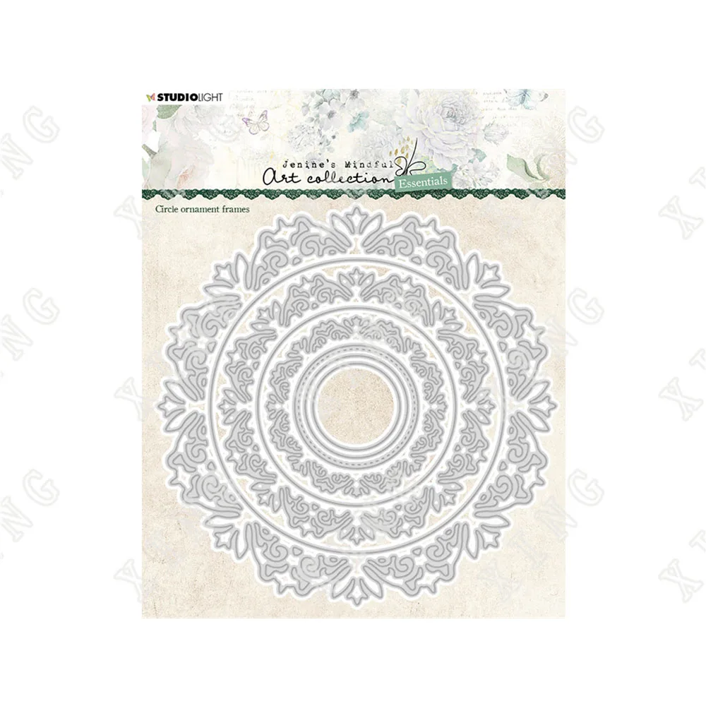 

New Arrival 2022 Circle Frames Cutting Dies Diy Craft Embossed Paper Greeting Card Scrapbooking Diary Album Decoration Templates