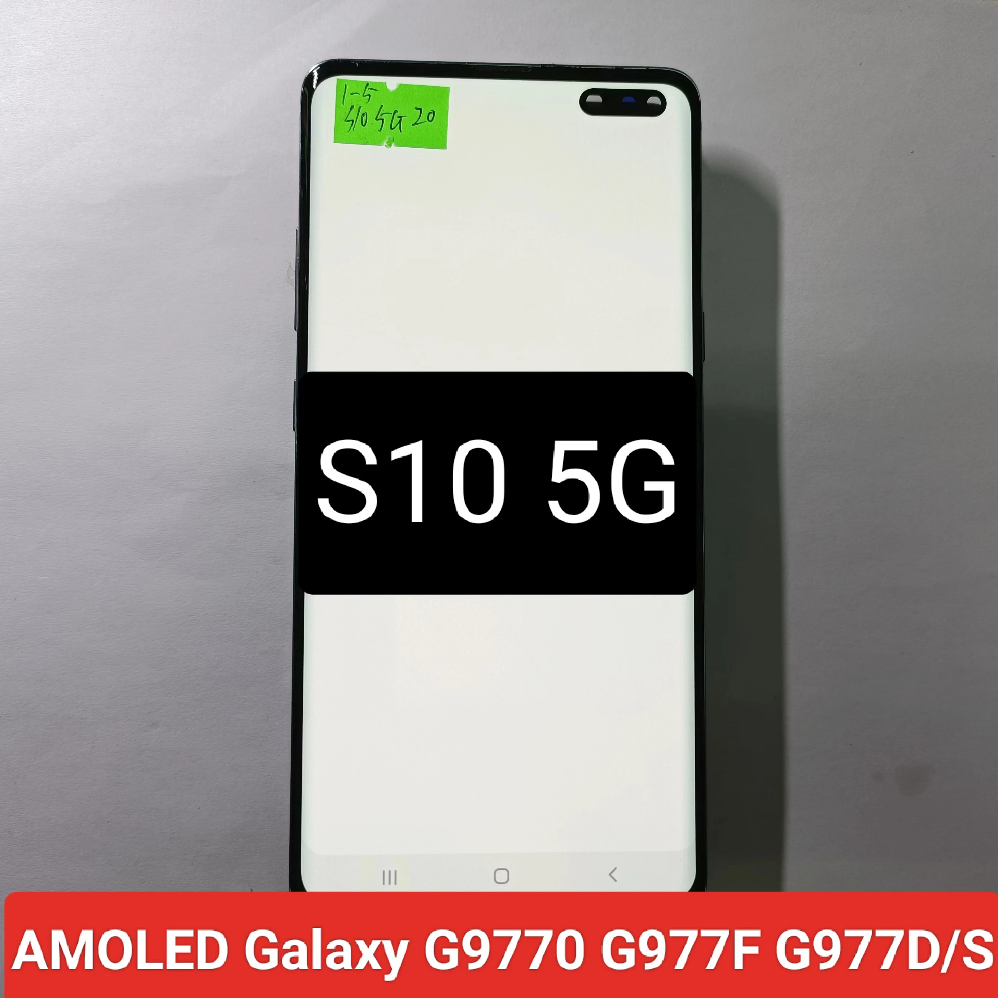 

6.7 inch AMOLED display screen Galaxy S10 5G SM-G9770 G977F G977D G977B/S digital instrument, black spot defect series
