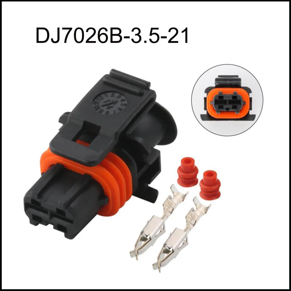 

1928403137 car wire male cable Waterproof sheath 2 pin connector automotive Plug socket include terminal and seal DJ7026B-3.5-21