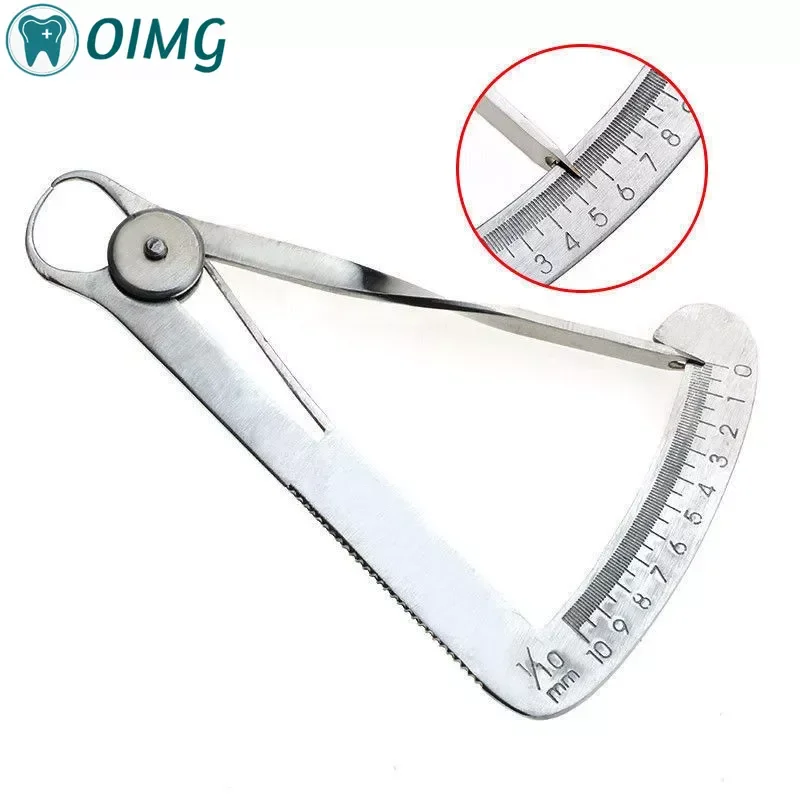 

Dental Gauge Caliper for Metal Wax Stainless Steel Dentist Metal Wax Thickness Measurement Ruler Tool Dentist Tools