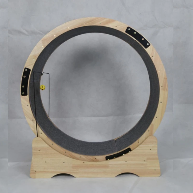 

2022 New Design Eco-Friendly Wooden Pet Exercise Wheel Treadmill Toy for Cat Running