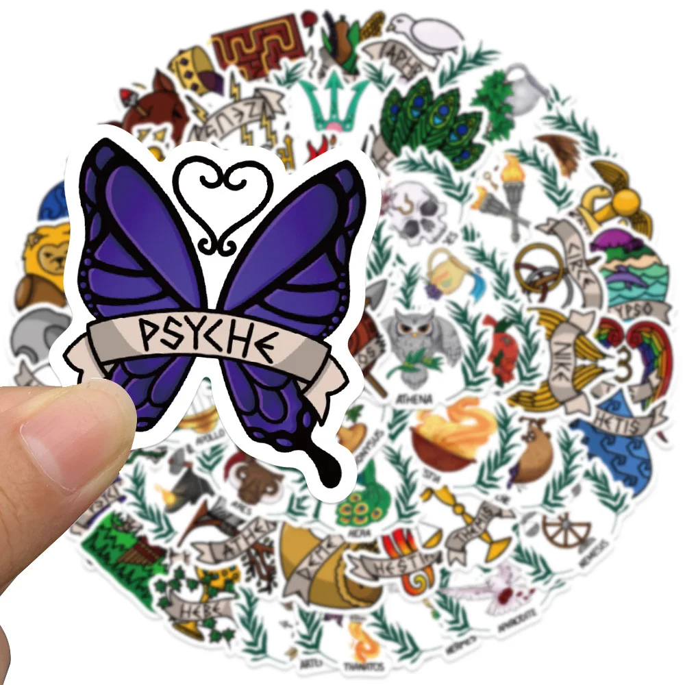 10/55 наклейки двенадцать греческих богов Zeus Hera Poseidon логотип для ноутбука багажа